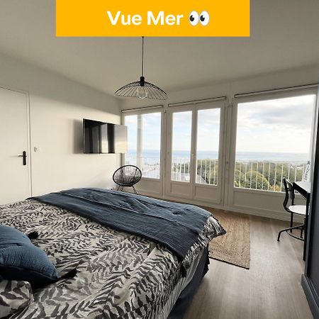 Nouveau! Appartement Vue Mer 180° Et Place Parking Brest Bagian luar foto