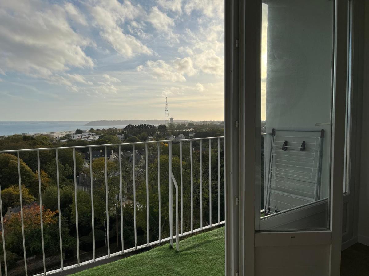 Nouveau! Appartement Vue Mer 180° Et Place Parking Brest Bagian luar foto